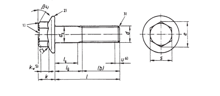 DIN EN 1665 Hexagon Flange Bolts-Heavy Series