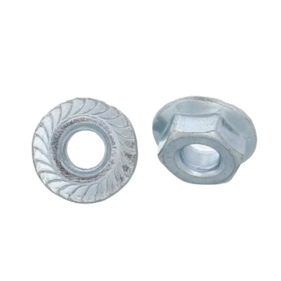 5/16-24 Hex Flange Nut Grade 8 - Pack Of Smooth Bottom Phos & Oil Coated Nuts