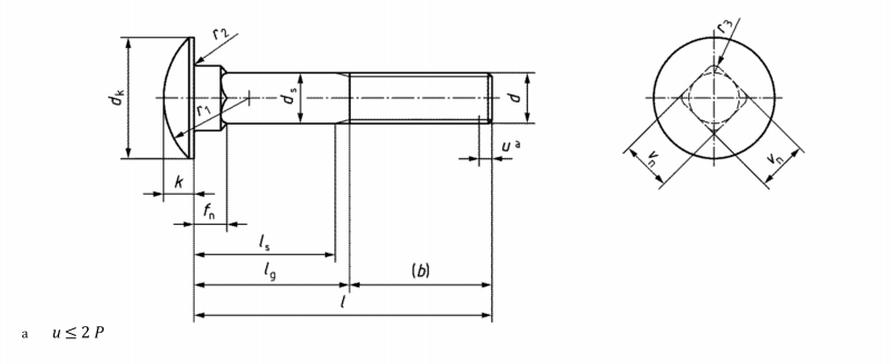 DIN 603 Cup Head Square Neck Bolt