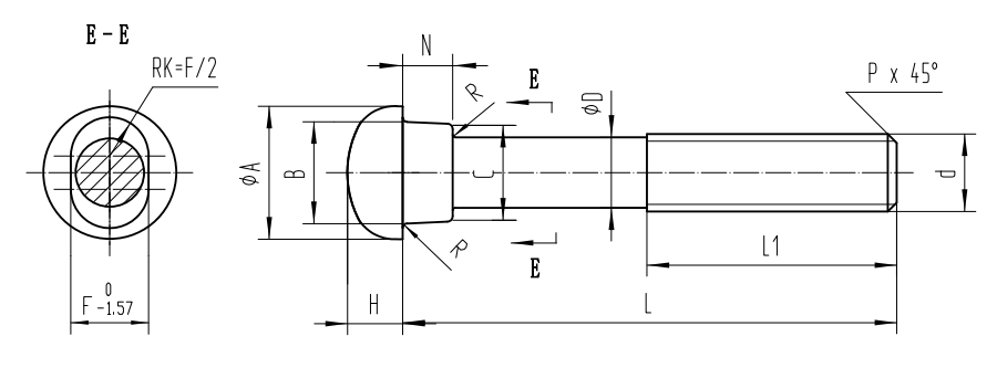 Non-standard Round Head Bolt